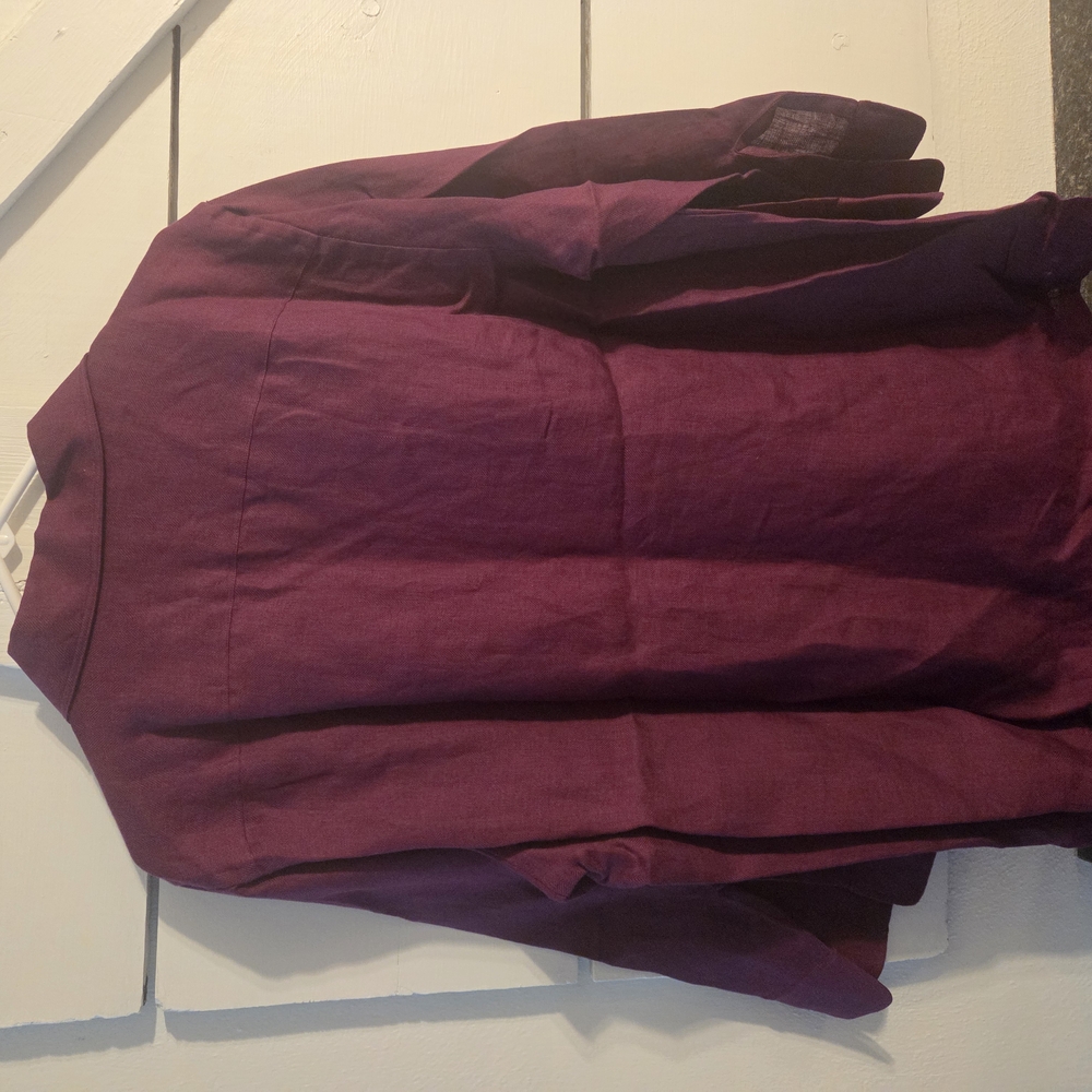 Ralph Lauren Rich Burgundy Shirt 3/4 sleeves - Picture 3 of 3